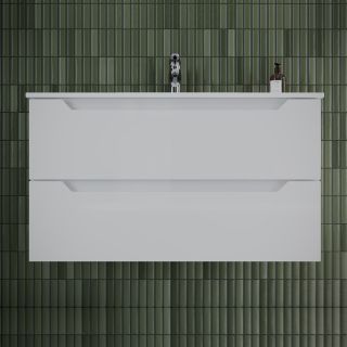 Подвесная тумба под раковину Sancos Norma 2.0 NR2.090W 90см белый глянец